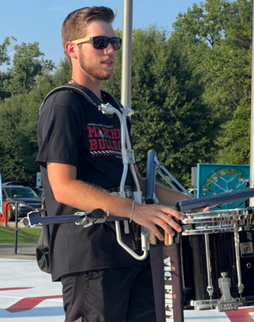 Connor with instrument