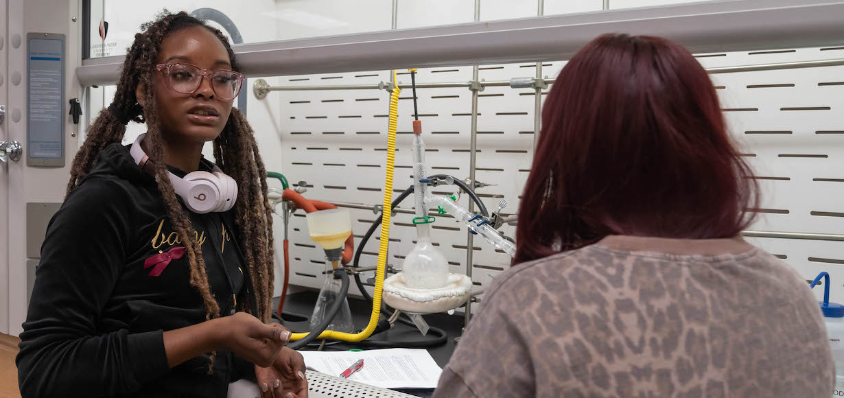 Naliah Codjovi Ignite Scholar Organic Chemistry Lab Steam Distillation