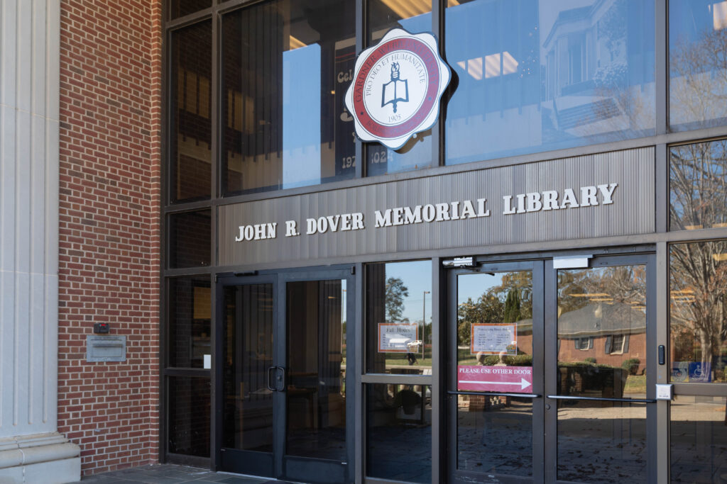 A photo of the John R. Dover Memorial Library