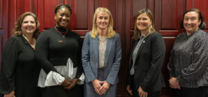 Women in Leadership, Karen Bruce, Thea Thompson, Nicole Waters, Lauren Gullett and Lesley Villarose