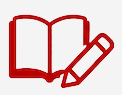 book pencil icon red
