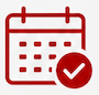 calendar icon red