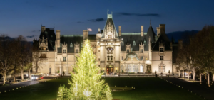 Biltmore house Christmas lights