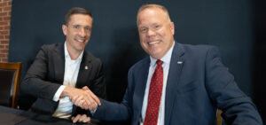 Nate Evans and Brian Hunnell Cleveland County Schools MOU Signing copy