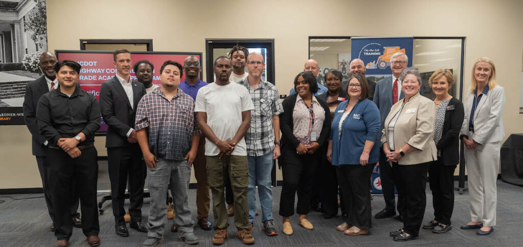 NC DOT Training PACE Foothills Workforce Development, graduates, GWU President, Provost and Ted Alexander