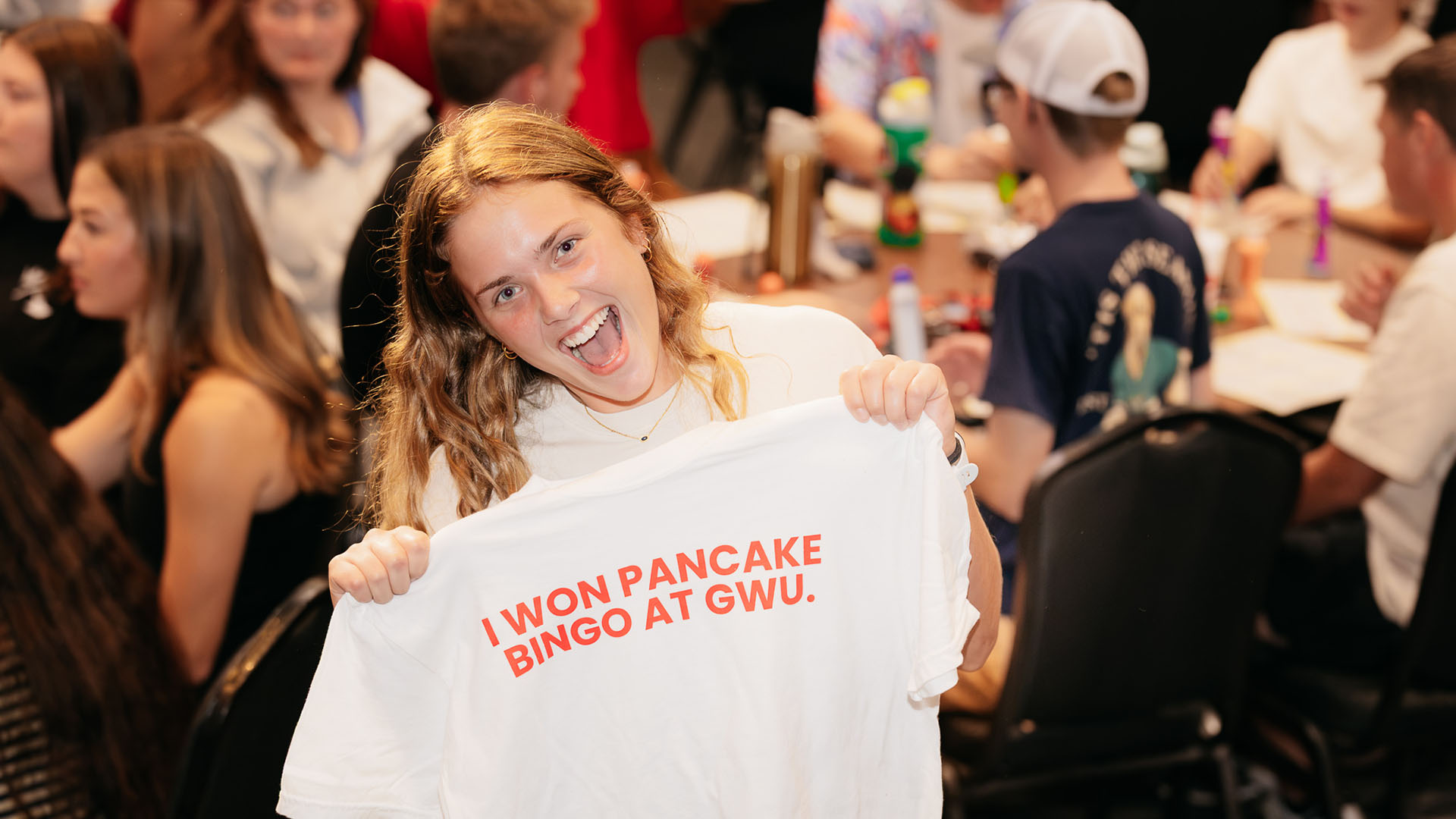 gwu new student orientation pancake bingo spring