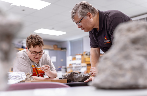 science classroom geology rocks david campbell